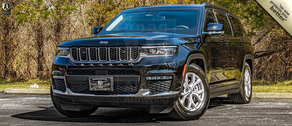 Armored 2021 Jeep Grand Cherokee L Limited | Alpine Armoring® USA